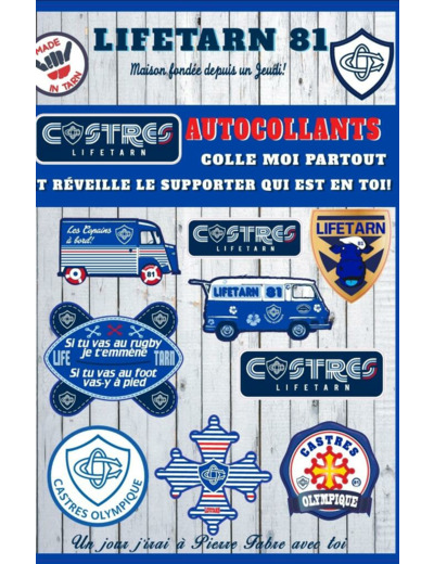 PLANCHE 10 AUTOCOLANTS LIFETARN