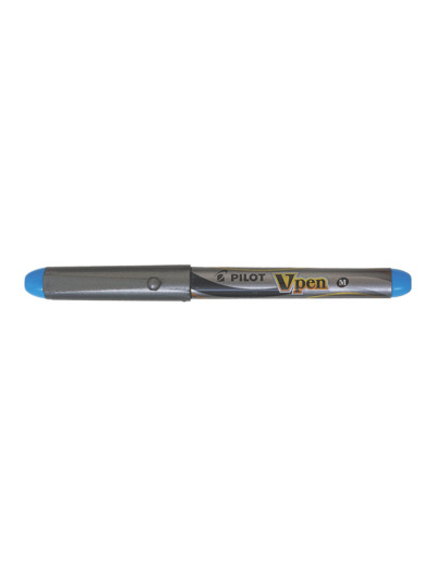 Stylo plume jetable "V-Pen Silver" - Turquoise