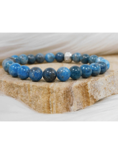 BRACELET APATITE BLEUE