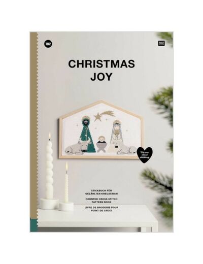 182 - Livre de Broderie Christmas Joy - Collection RICO