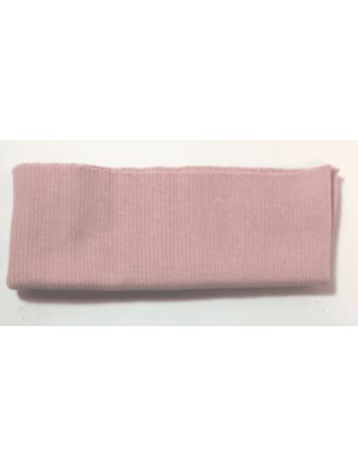 Bas de blouson acrylique/laine rose