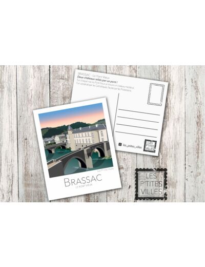 Carte postale "LES PETITES VILLES" – Brassac