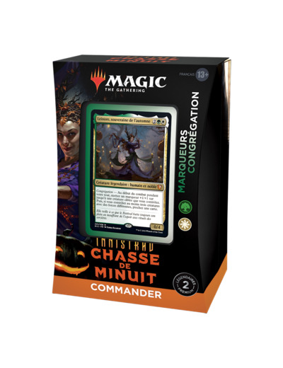 Magic deck commander innistrad chasse de minuit vert/blanc