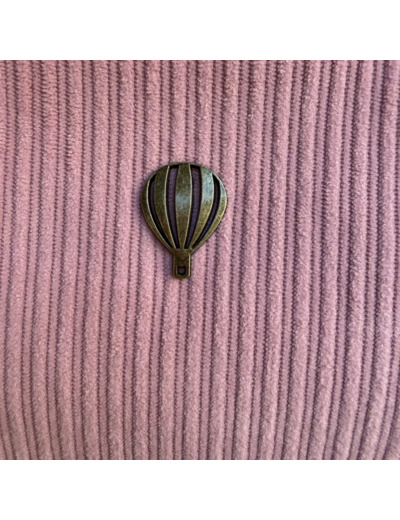 Casquette velours rose Le voyage en panier