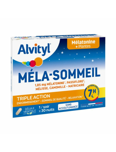 Mela-sommeil 30 gélules Alvityl