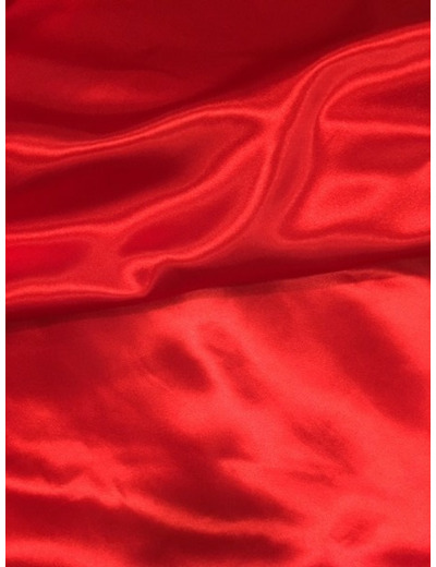 Doublure épaisse satin Rouge