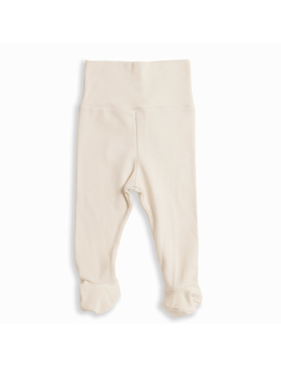 Pantalon avec pieds Beige lot de 2