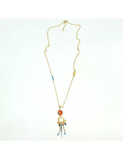 Collier plume PAPAYA