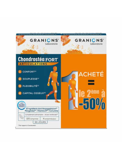 Chondrosteo Fort Articulations 2x120 Comprimes Granions