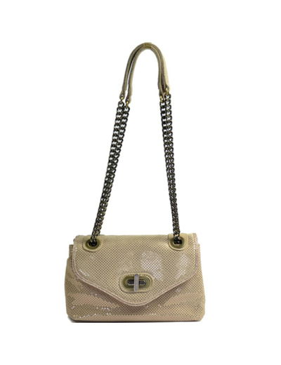 Mila Louise Lania DS Sac Bandoulière Toile Pois Creme