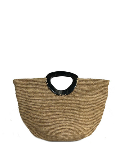 Sovani Tessa Sac Porté Travers En Raphia Thé