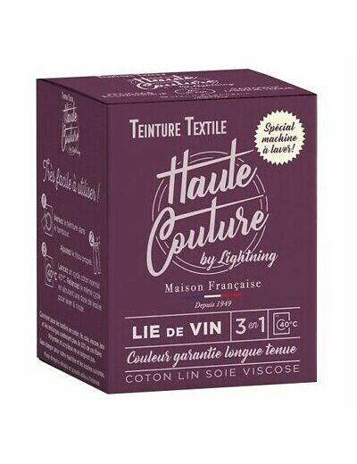 Teinture Haute couture lie de vin