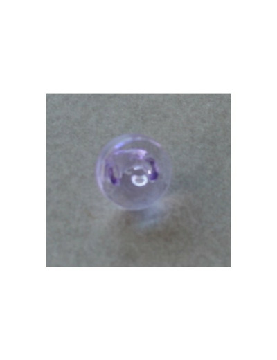 Bouton transparent parme