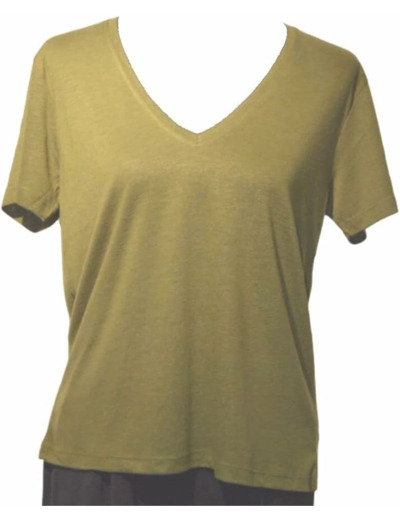 TSHIRT LINEN MUSTARD