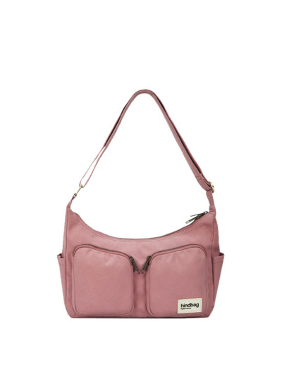 Hindbag Emile Sac Besace Multipoches En Coton Bio Rose Blush