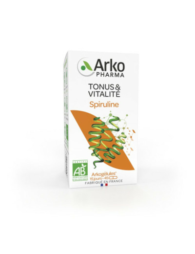 Spiruline Bio 45 Gelules Arkogélules Arkopharma