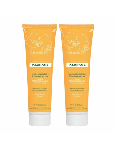 Creme Depilatoire 2x150ml Amande Douce Klorane