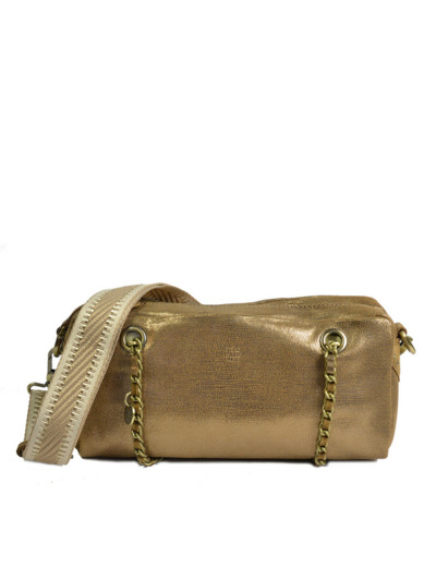 Mila Louise Nawell RX Sac Trotteur Cuir Irisé Bronze