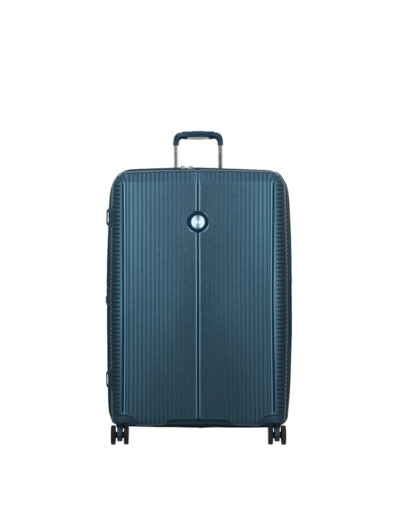 Jump Sondo Valise 77Cm Extensible Rigide 4 Roues Bleu