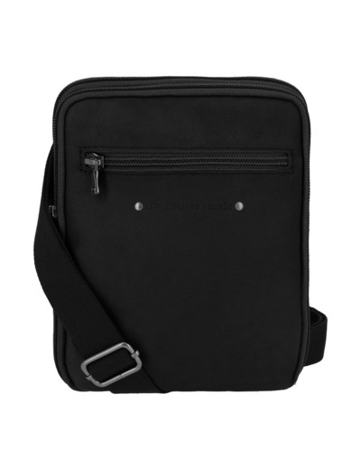 Ateliers Fourès Baroudeur Sac Porté Croisé Damasène F9327 Noir