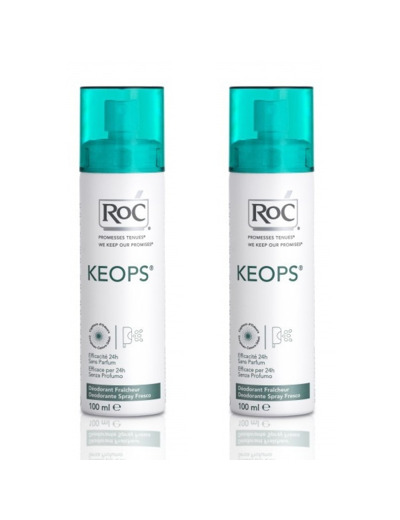 Deodorant Fraicheur Transpiration Moderee Keops 2x100ml Roc