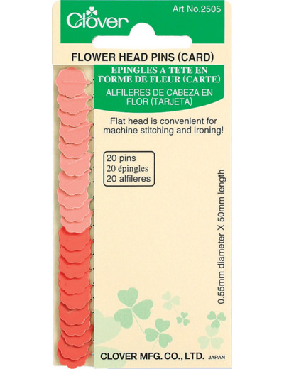 Épingles à tête en forme de fleur - Clover