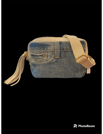 sac denim et cuir