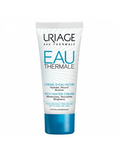 Creme D'eau Riche Peaux Seches A Tres Seches 40ml Eau Thermale D'Uriage Uriage