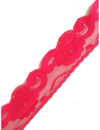 Dentelle nylon rouge Largeur 45 mm