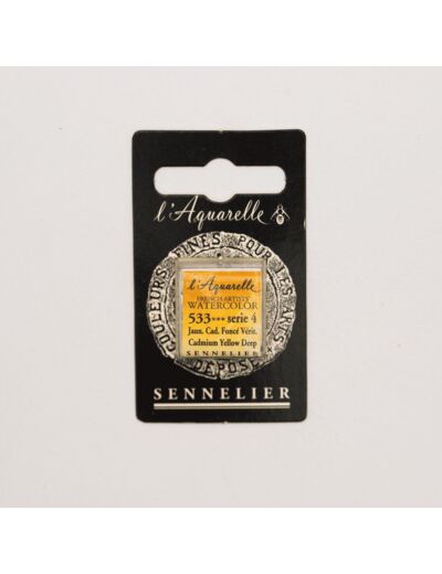 Peinture Aquarelle Extra-Fine Sennelier, 533 Jaune Cadmium Foncé S4