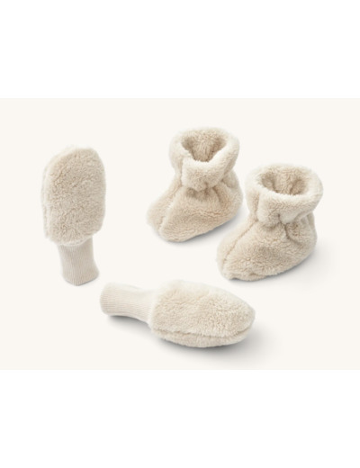 Kit naissance Chaussons et mouffles Fernanda