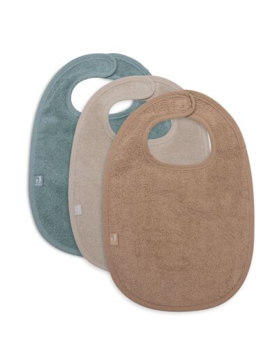 Lot de 3 bavoirs éponge Sea Green