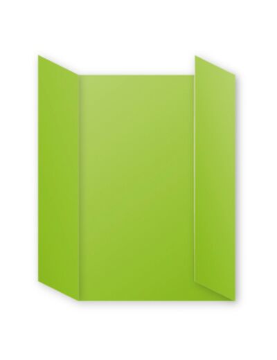 Cartes triptyques 110x155 mm "Pollen" - Vert menthe