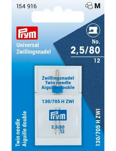 Aiguille double 2,5/80 Prym