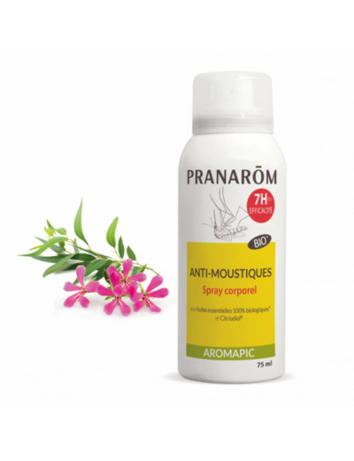 Pranarôm Aromapic Spray Corps Anti-Moustiques Bio 75 ml