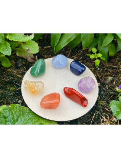 KIT 7 CHAKRAS PIERRES ROULÉES