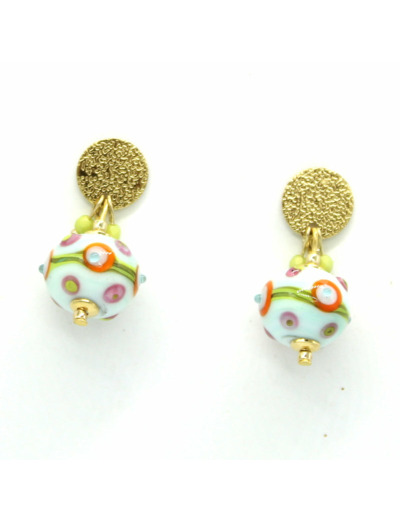 Boucles d'oreilles Citrus Coral