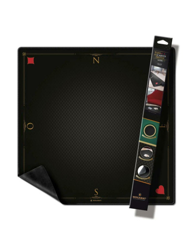 TAPIS CARTES PRESTIGE NOIR (FORMAT TAROT 60X60 CM)