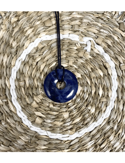 PENDENTIF DONUT SODALITE