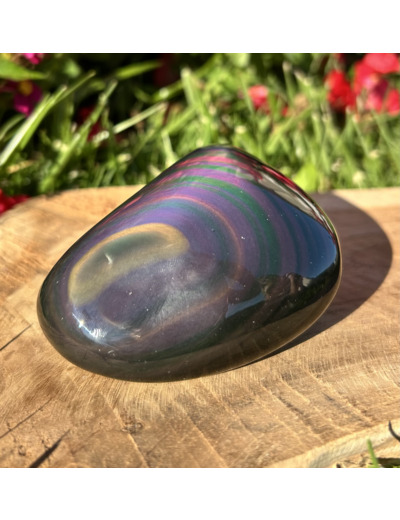 GALET OBSIDIENNE OEIL CÉLESTE