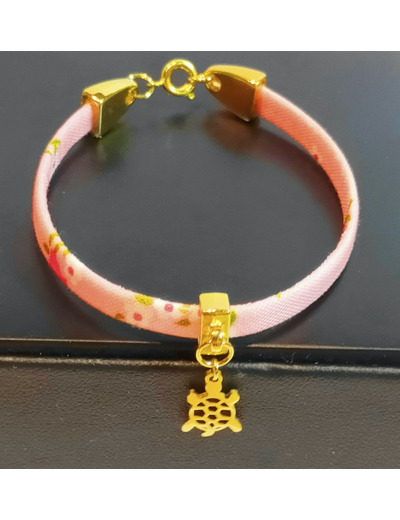 Bracelet liberty doré/rose/tortue