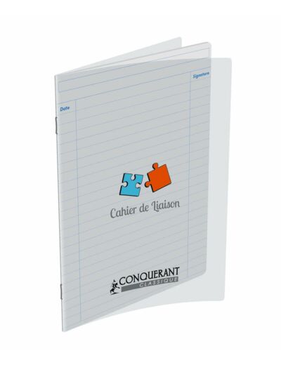 Cahier de liaison - 17x22 - 48 pages - Polypro transparent