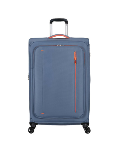 American Tourister CloudRider Valise Souple 78Cm 4 Roues Trolley Extensible & TSA Stone Blue