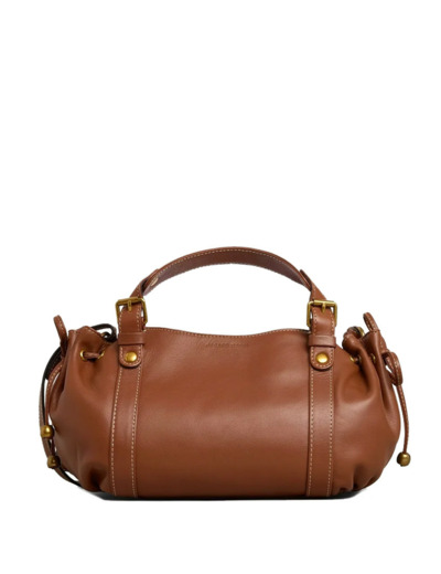 Gérard Darel Le 12 Heures Mini Sac A Main En Cuir Tan