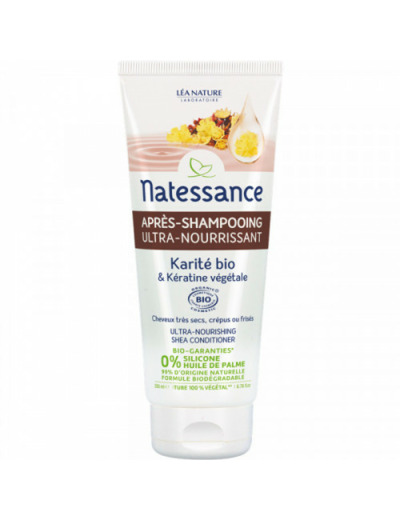 Apres Shampooing Baume Et Keratine Vegetale Cheveux Secs A Tres Secs Crepus Frises Ou Defrises 150ml Natessance