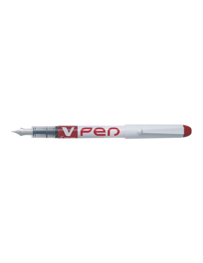 Stylo plume jetable "V-Pen" - Rouge