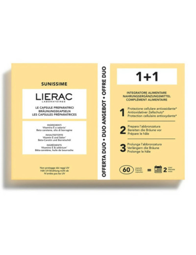 LIERAC SUNISSIME PREPA 2X30CPAS