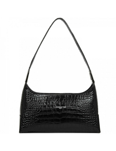 Lancaster Exotic Croco Sac Baguette 426-87 Noir