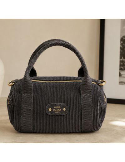 Mila Louise BEE VFR2 Petit Sac Porté Travers Gris Dark