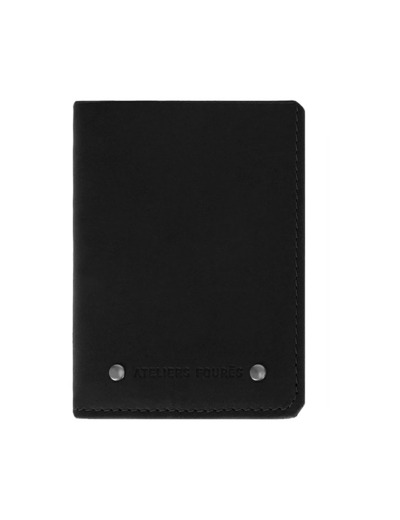 Les Ateliers Fourès Baroudeur Mini Portefeuille Pégase F922 Mini Noir